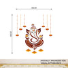 Vibrant Shree Ganesh wall sticker featuring intricate details and a colorful design, ideal for home decor and honoring the Hindu faith.